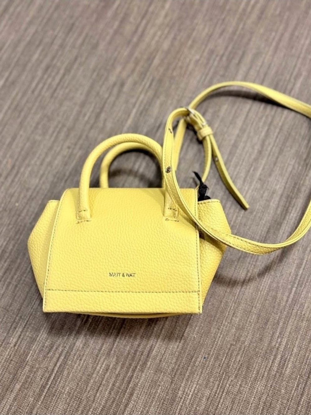 Matt & Nat Yellow Mini Tote Crossbody